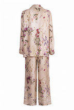 Completo twill di seta a fiori