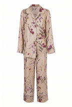 Completo twill di seta a fiori