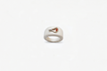 Anello uccellino bianco