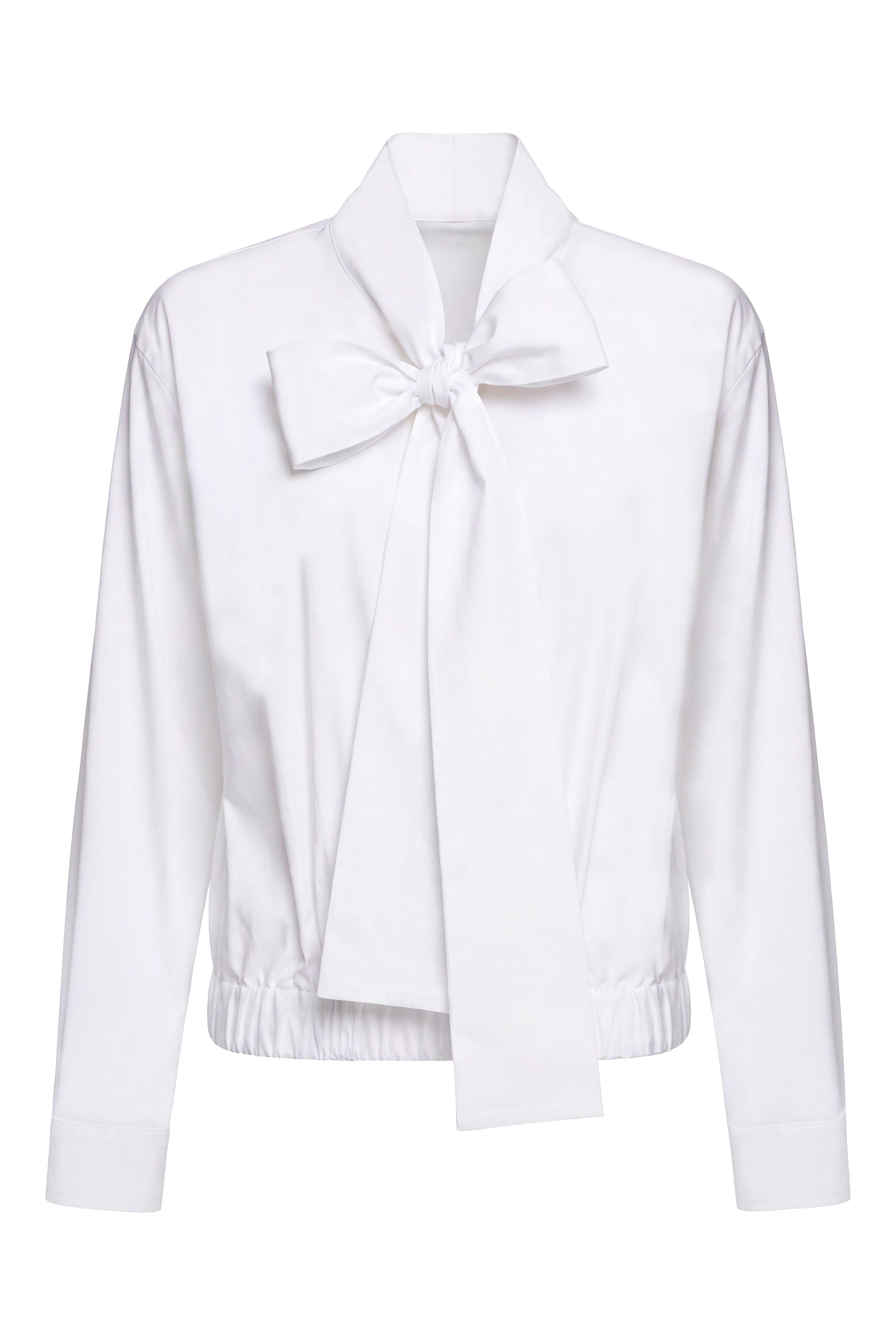 Camicia fiocco bianca