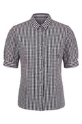 Camicia Vichy nera