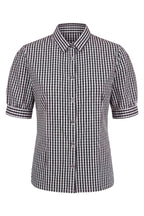 Camicia Vichy nera