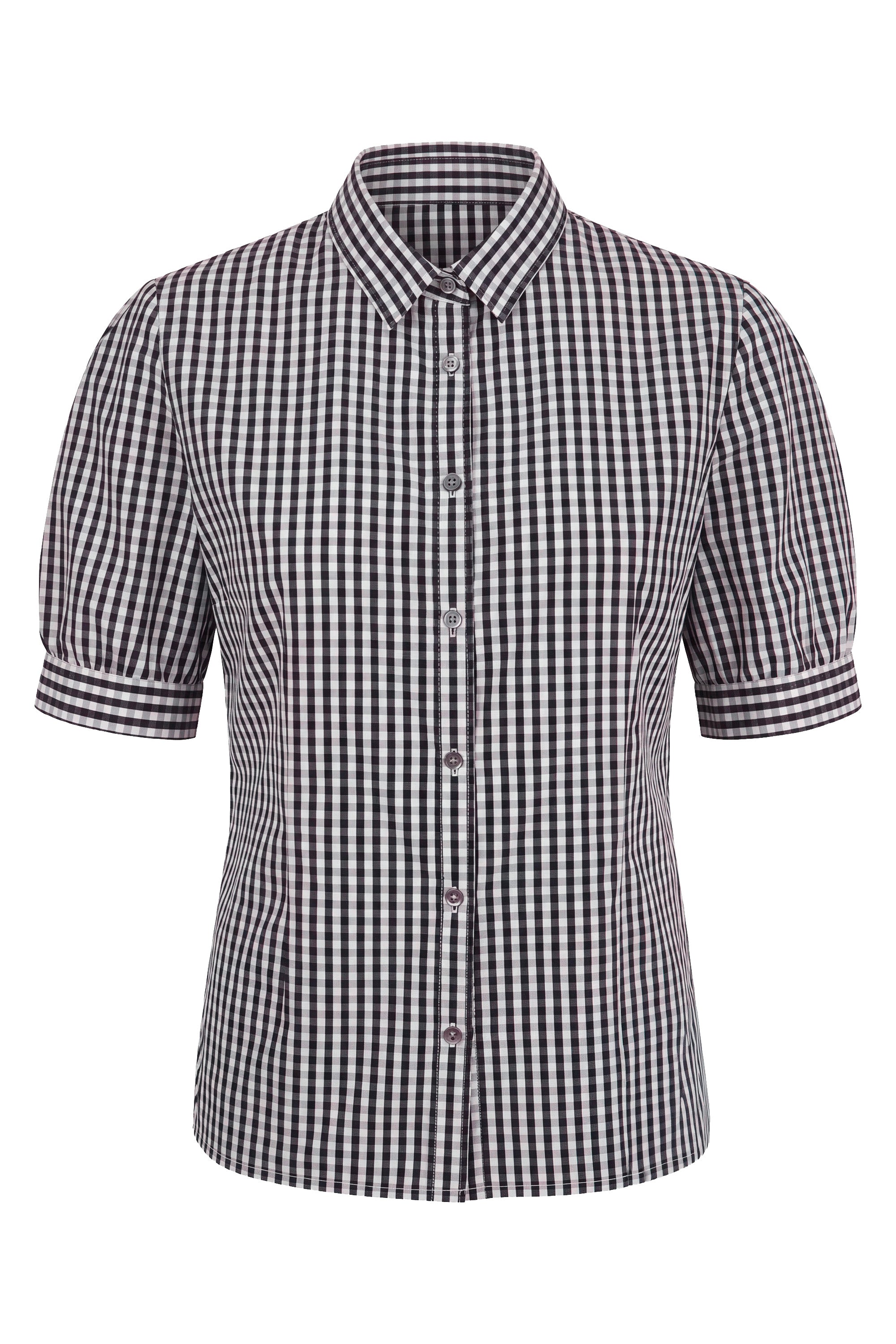 Camicia Vichy nera