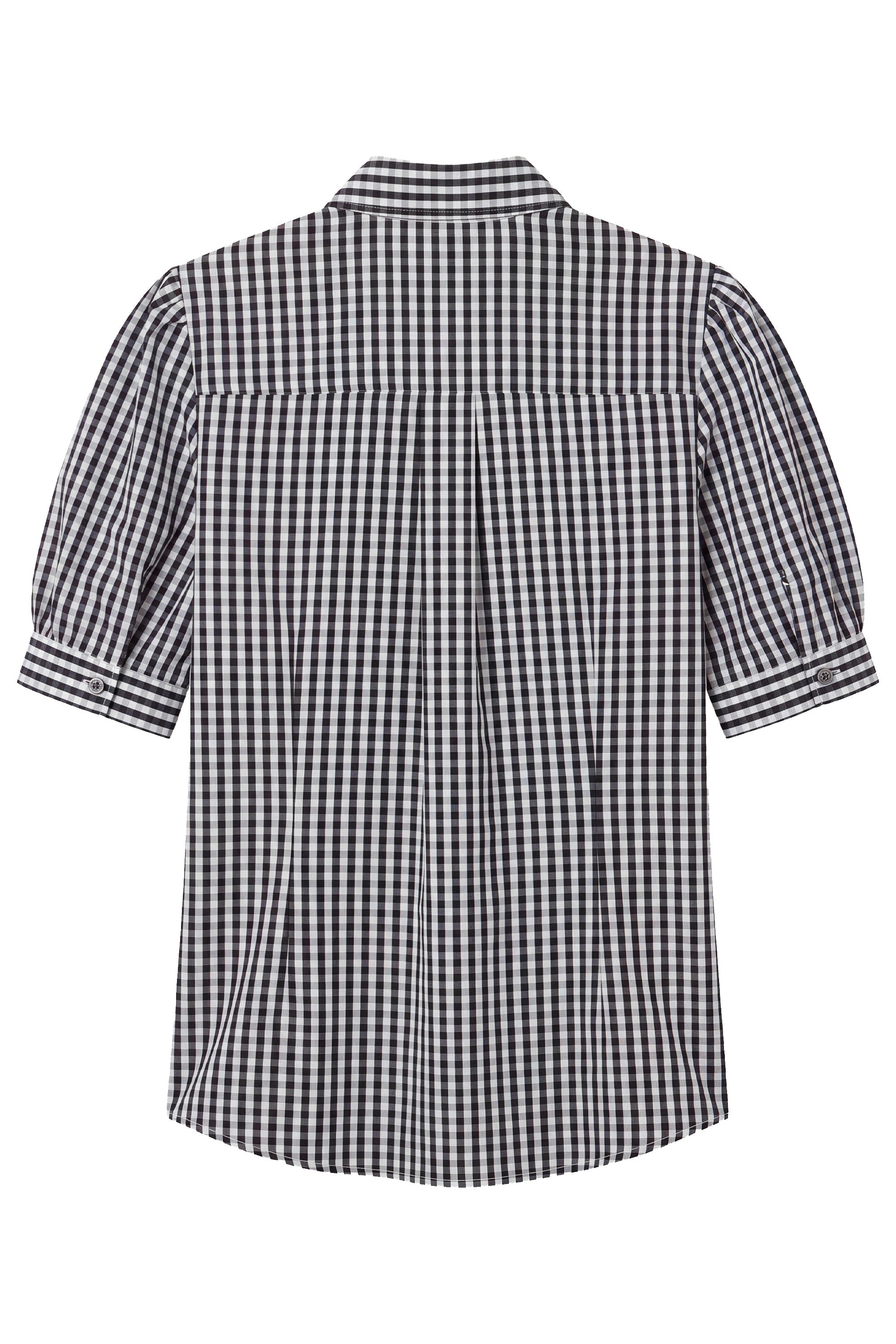 Camicia Vichy nera