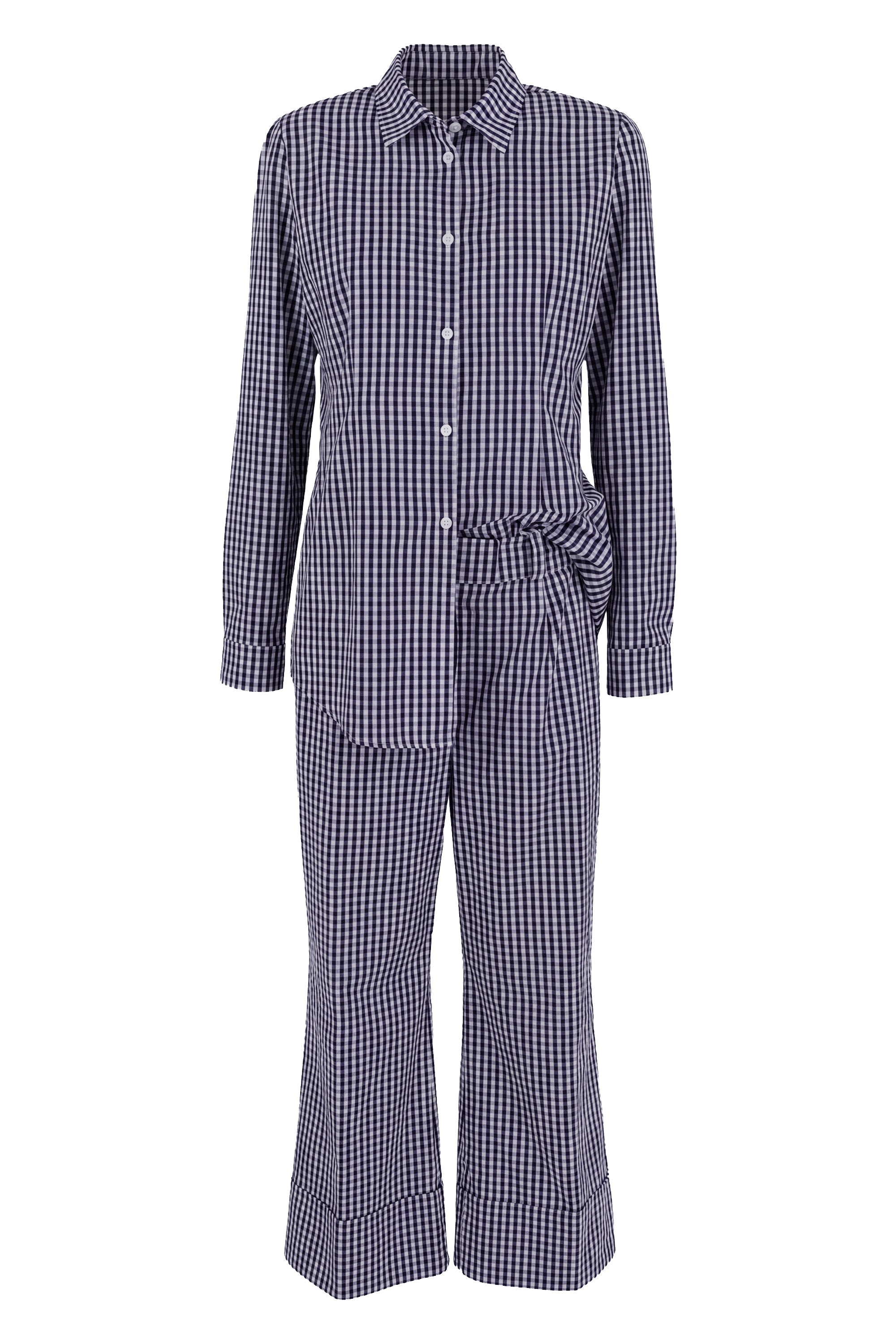 Camicia Vichy blu