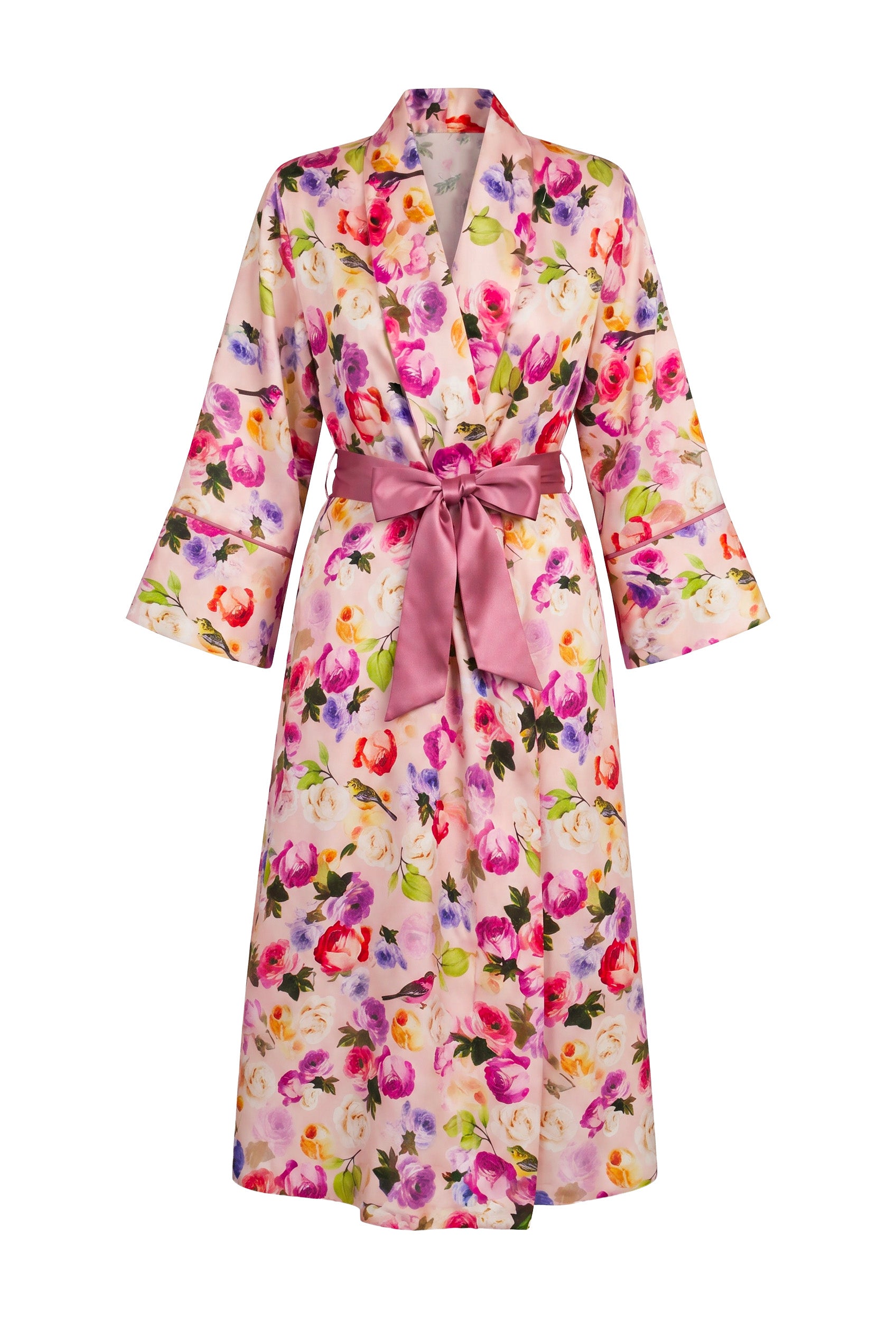 Kimono floreale rosa